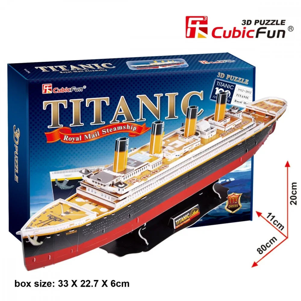 Puzzle 3D Titanic Duży - zabawki-dla-dziewczynki