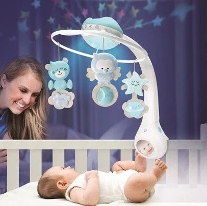 Muzyczna karuzelka Infantino 3w1 niebieska - zabawki-dla-dziewczynki