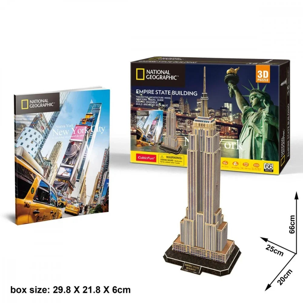 Puzzle 3D Empire State Building N.G. - zabawki-dla-dziewczynki