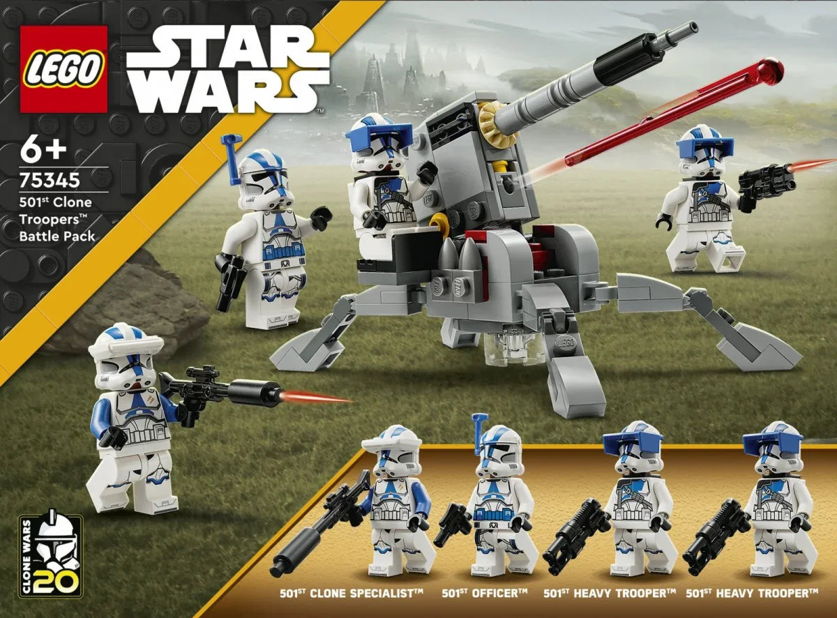 Klocki Star Wars 75345 Zestaw bitewny - żołnierze-klony z 501. legionu - zabawki-dla-dziewczynki