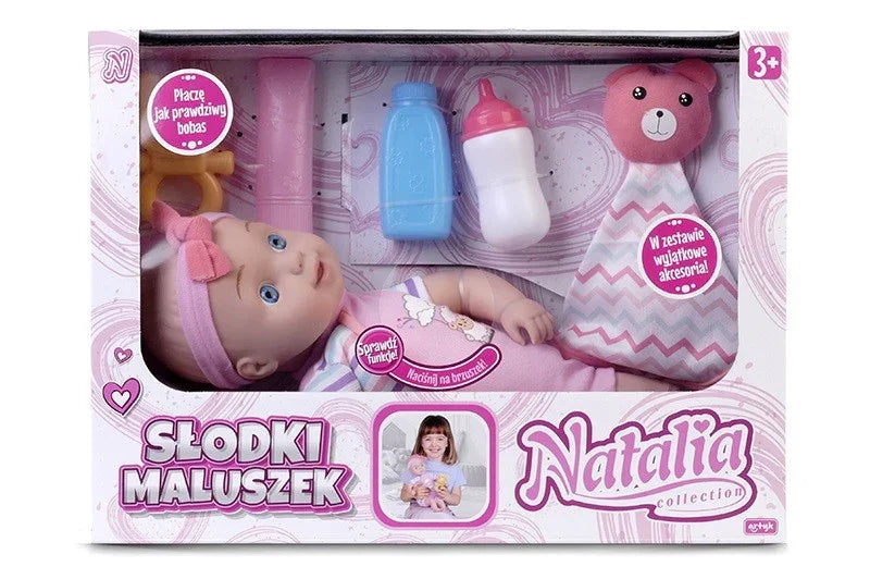 Lalka Natalia - Słodki maluszek 33 cm - zabawki-dla-dziewczynki