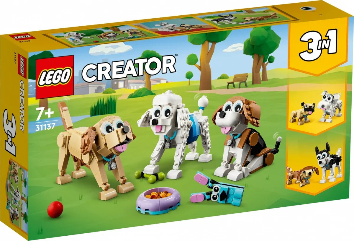 Klocki Creator 31137 Urocze psiaki - zabawki-dla-dziewczynki