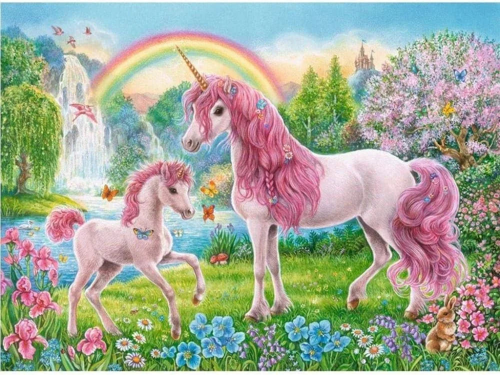 Diamentowa mozaika - Jednorożce w ogrodzie - zabawki-dla-dziewczynki
