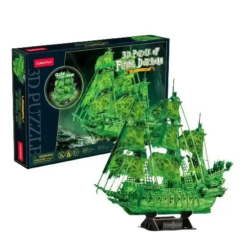 Puzzle 3D Cubic Fun Latający Holender świecący w ciemności do zabawy i nauki - zabawki-dla-dziewczynki