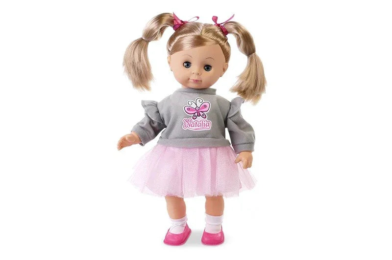 Lalka Natalia w szarym sweterku, mówi po polsku, 39 cm - zabawki-dla-dziewczynki