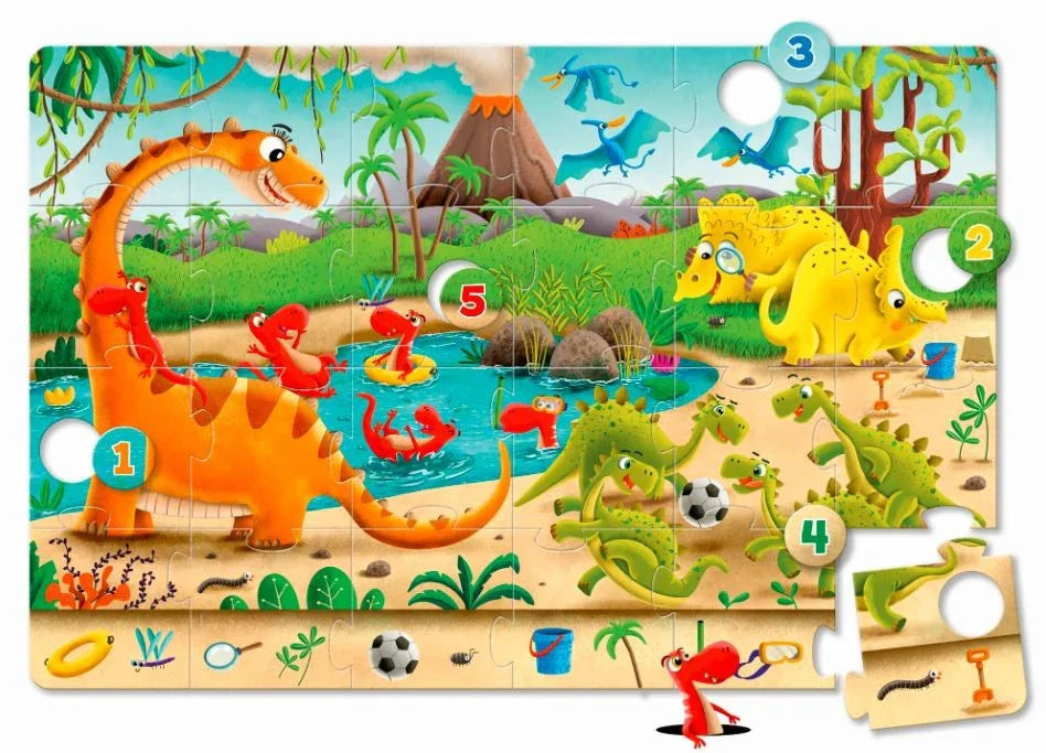 Gra Dinozaury Maxi - zabawki-dla-dziewczynki