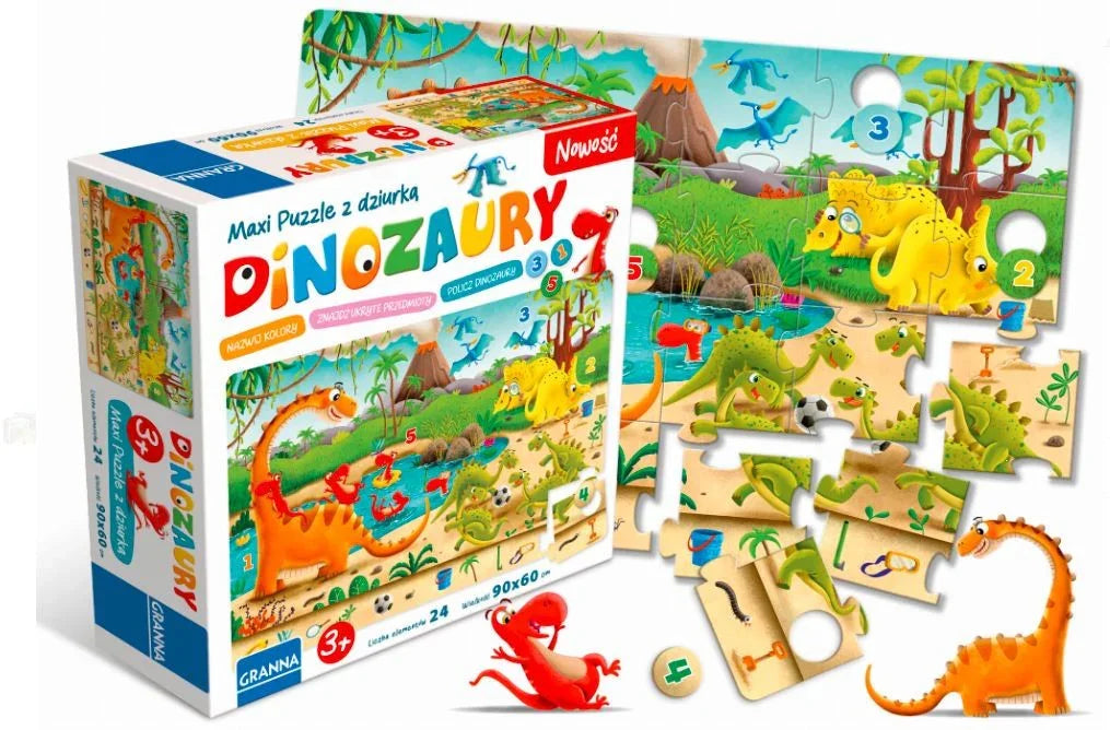 Gra Dinozaury Maxi - zabawki-dla-dziewczynki
