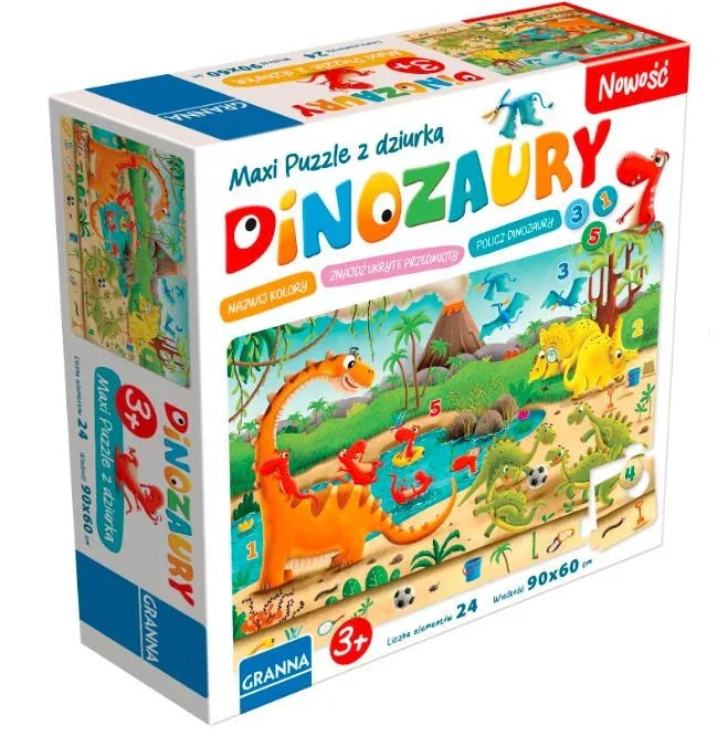 Gra Dinozaury Maxi - zabawki-dla-dziewczynki