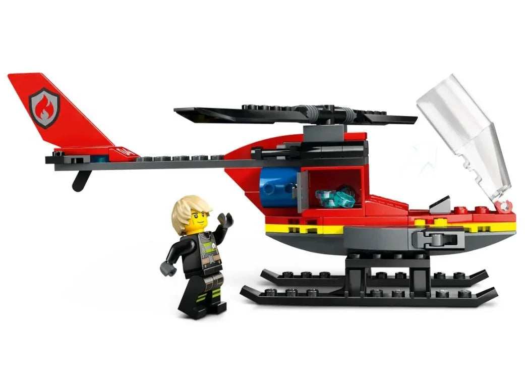 Klocki City 60411 Strażacki helikopter ratunkowy - zabawki-dla-dziewczynki