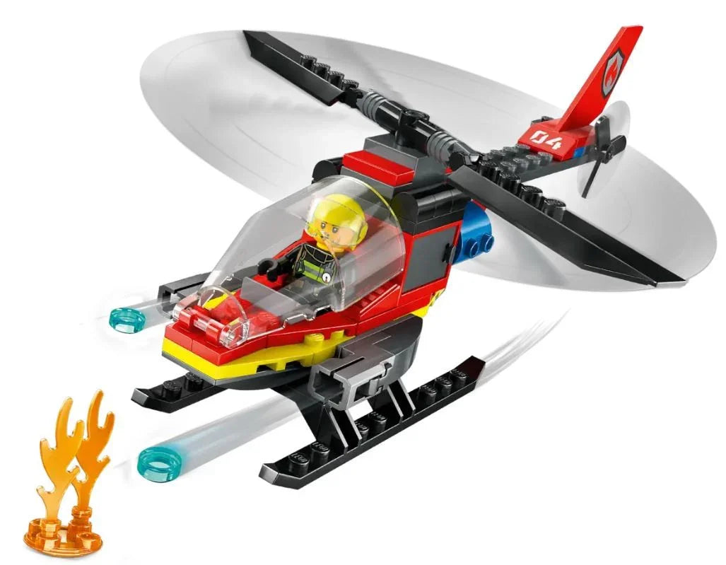 Klocki City 60411 Strażacki helikopter ratunkowy - zabawki-dla-dziewczynki