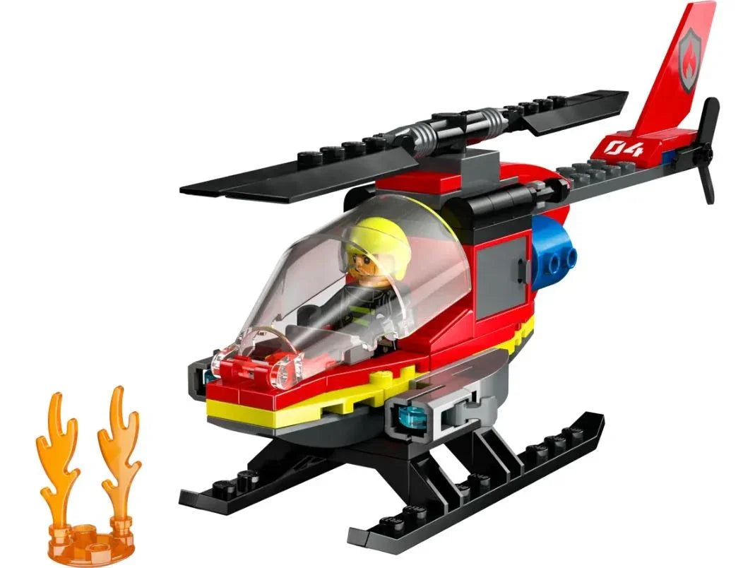 Klocki City 60411 Strażacki helikopter ratunkowy - zabawki-dla-dziewczynki