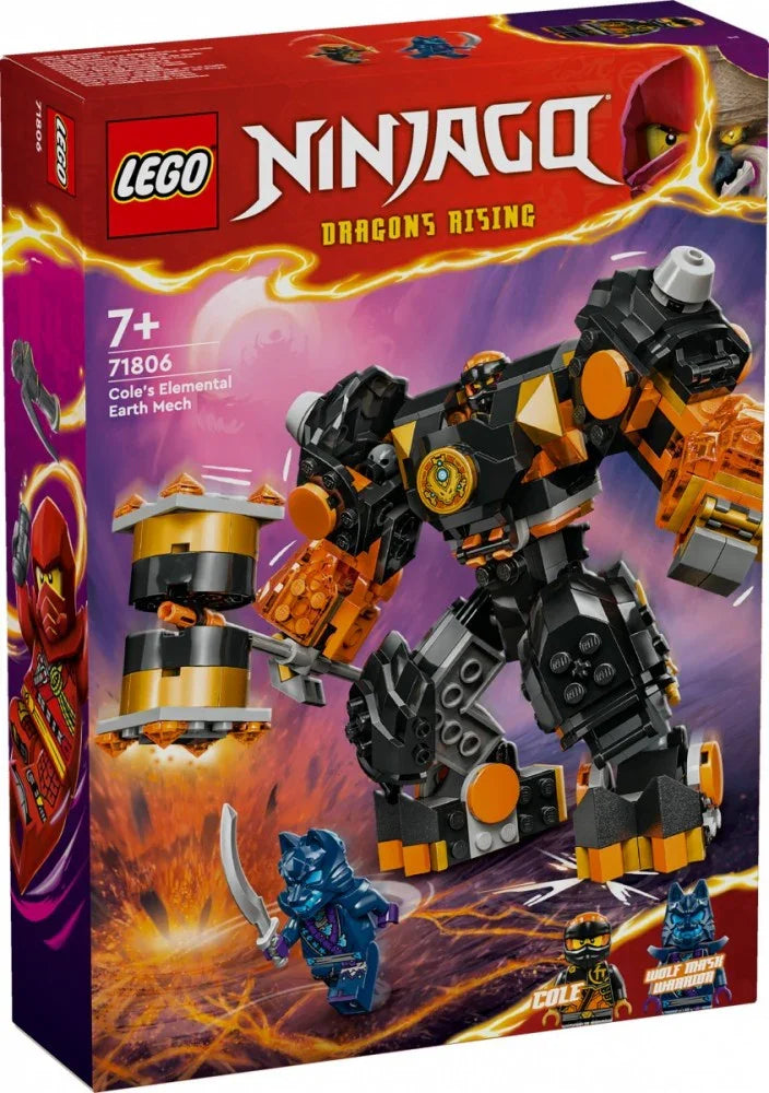 Klocki Ninjago 71806 Mech żywiołu ziemi Colea - zabawki-dla-dziewczynki