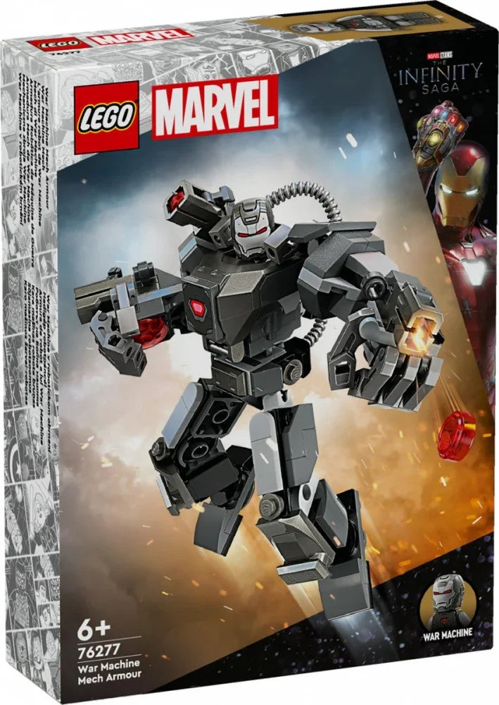 Klocki Super Heroes 76277 Mechaniczna zbroja War Machine - zabawki-dla-dziewczynki