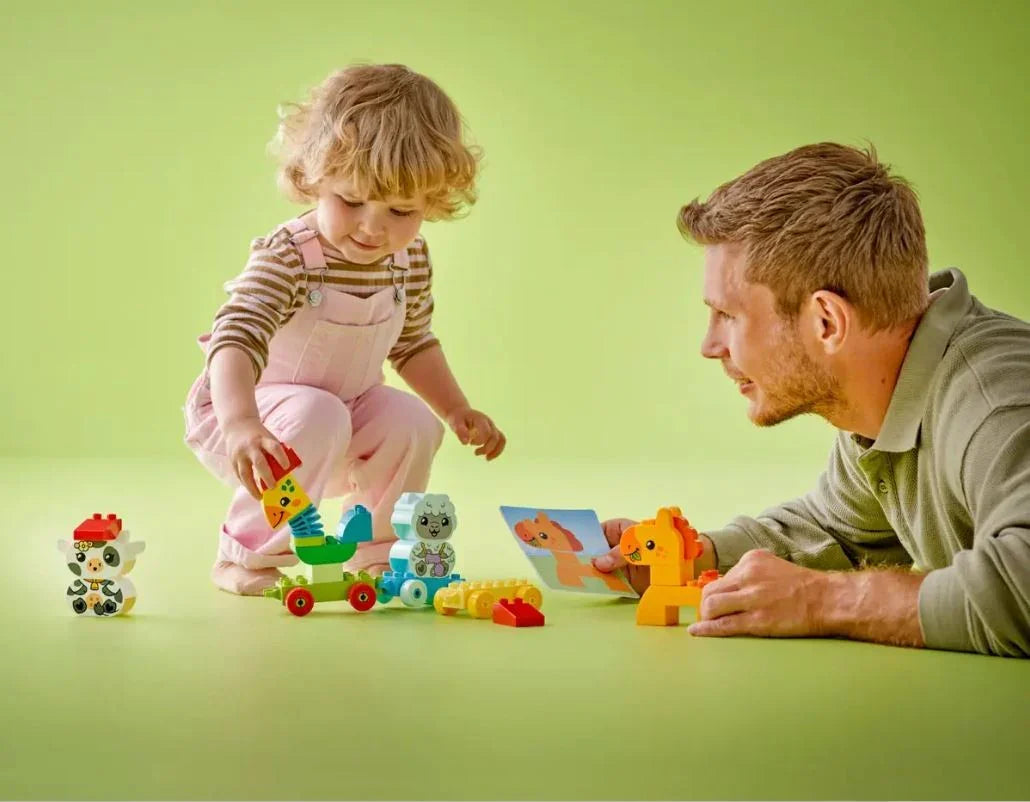 Klocki DUPLO 10412 Pociąg ze zwierzątkami - zabawki-dla-dziewczynki