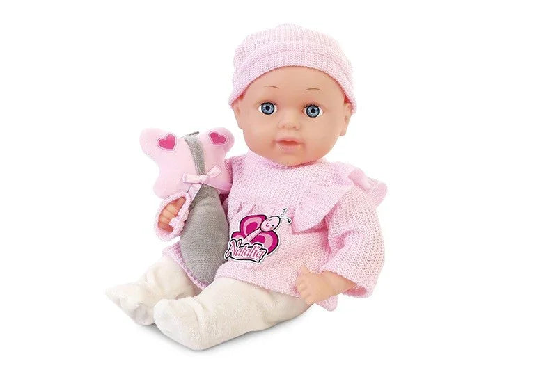 Lalka Natalia bobas 33 cm z zabawką - zabawki-dla-dziewczynki