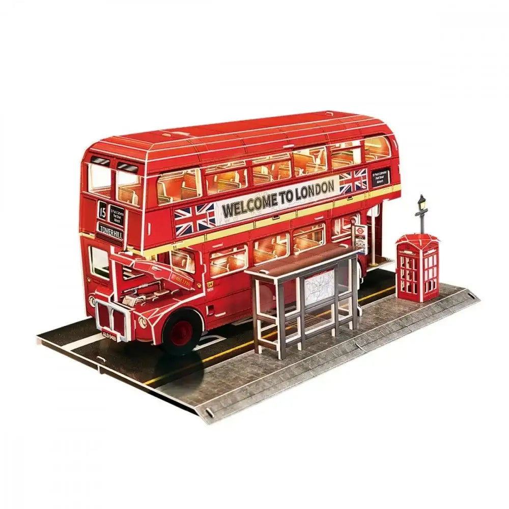 Cubic Fun Puzzle 3D Londyński autobus kreatywna zabawka dla dzieci - zabawki-dla-dziewczynki