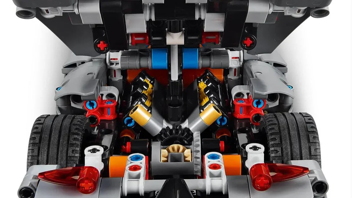 Klocki Technic 42173 Szary hipersamochód Koenigsegg Jesko Absolut - zabawki-dla-dziewczynki