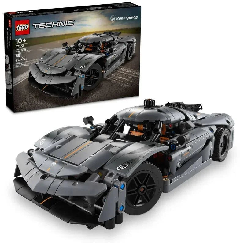 Klocki Technic 42173 Szary hipersamochód Koenigsegg Jesko Absolut - zabawki-dla-dziewczynki