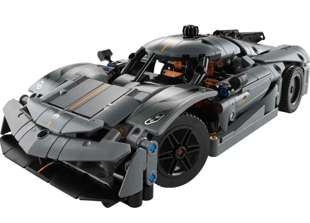 Klocki Technic 42173 Szary hipersamochód Koenigsegg Jesko Absolut - zabawki-dla-dziewczynki