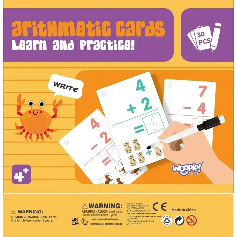 WOOPIE Karty Edukacyjne Do Nauki Liczenia - zabawki-dla-dziewczynki