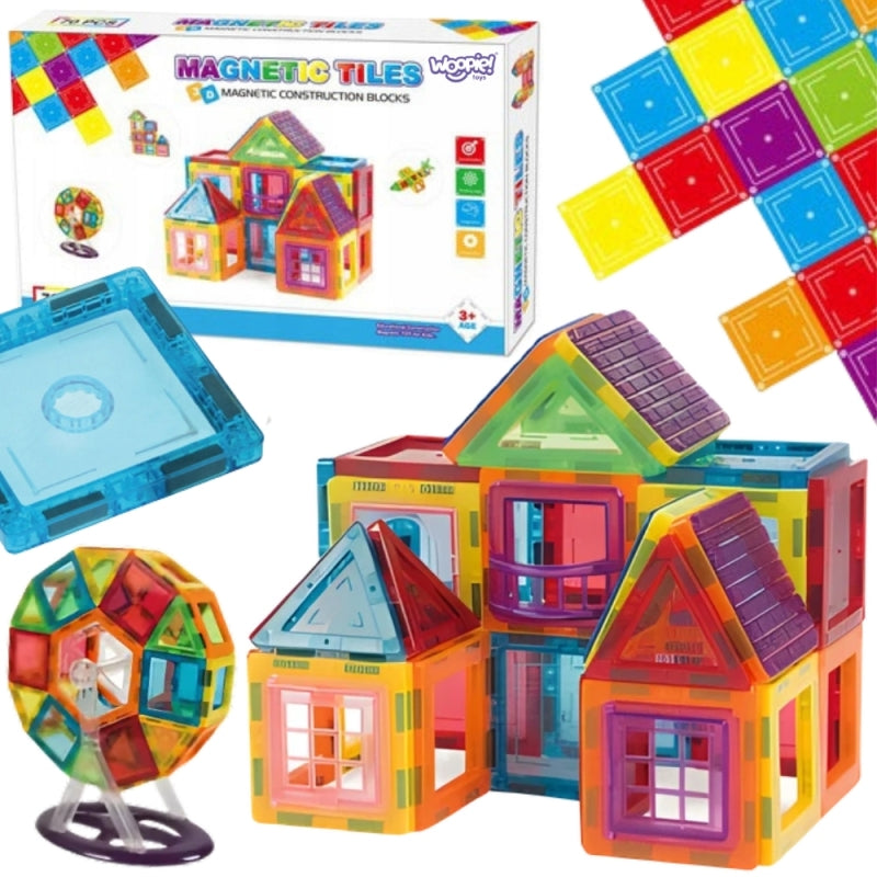1-WOOPIE Klocki Magnetyczne 3D Edukacyjne Panele Dla Dzieci-1