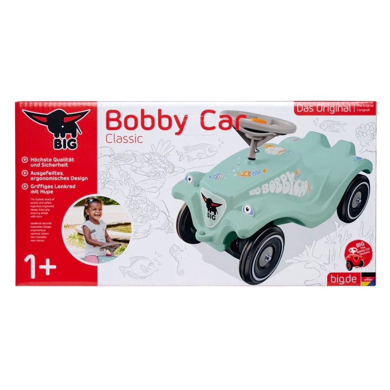 BIG Bobby Car Classic Green Sea bezpieczny odpychacz - zabawki-dla-dziewczynki