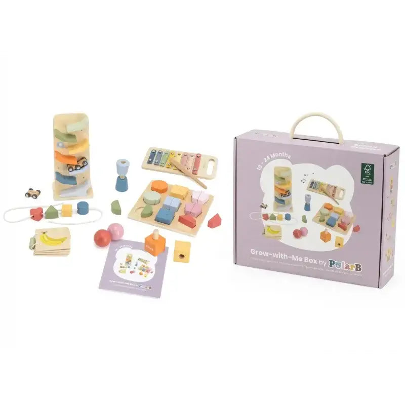 VIGA zestaw zabawek rozwojowych Montessori box 18–24 miesiące- zabawki-dla-dziewczynki