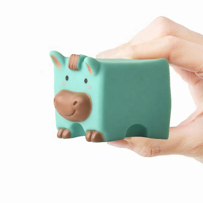 WOOPIE BABY Klocki Sensoryczne Układanka do Ściskania Dźwięk Zwierzątka 12 el. - zabawki-dla-dziewczynki