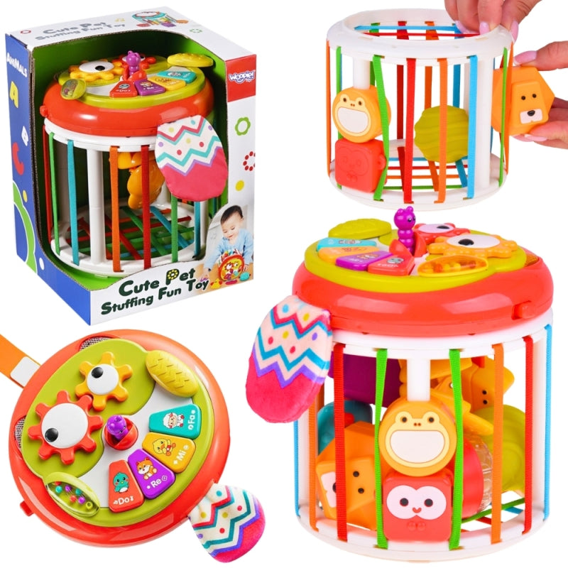 1-WOOPIE BABY Walec Kostka Sensoryczna Interaktywny Bębenek-1