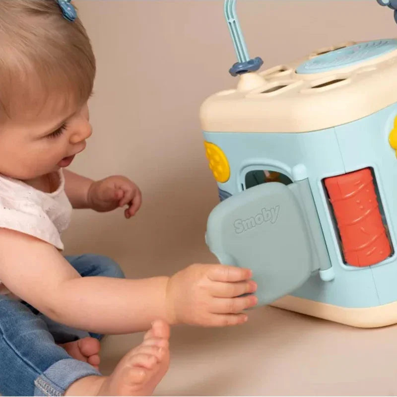 SMOBY Little Sensoryczna Kostka Aktywności dla Dzieci Sorter Labirynt 13w1 - zabawki-dla-dziewczynki