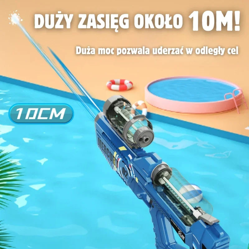 WOOPIE Pistolet na Wodę Elektryczny Automatyczny Merkury - zabawki-dla-dziewczynki
