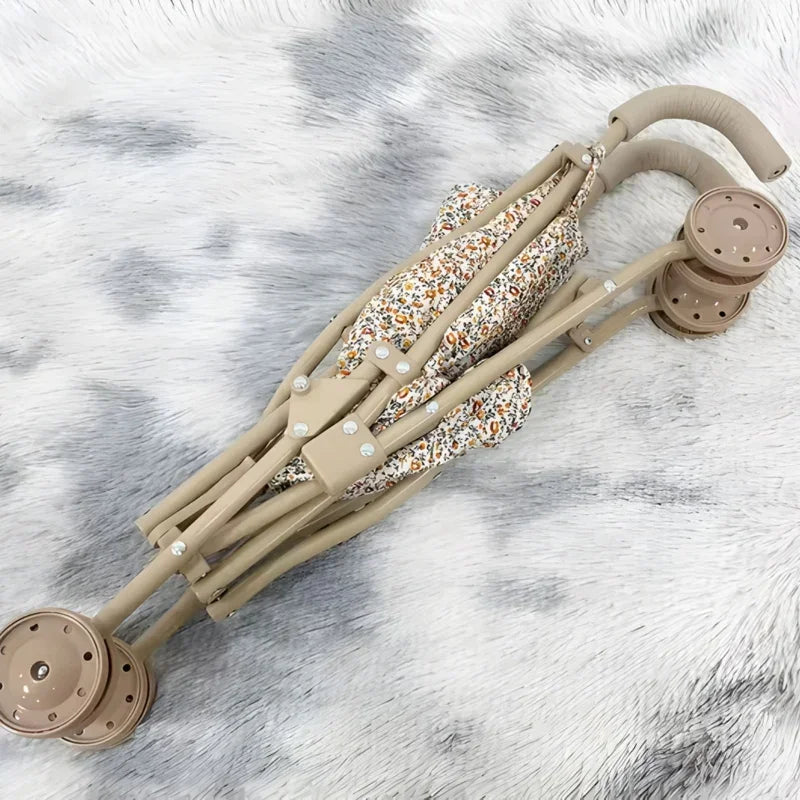 WOOPIE ROYAL wózek dla lalek spacerówka vintage flower kolorowa - zabawki-dla-dziewczynki
