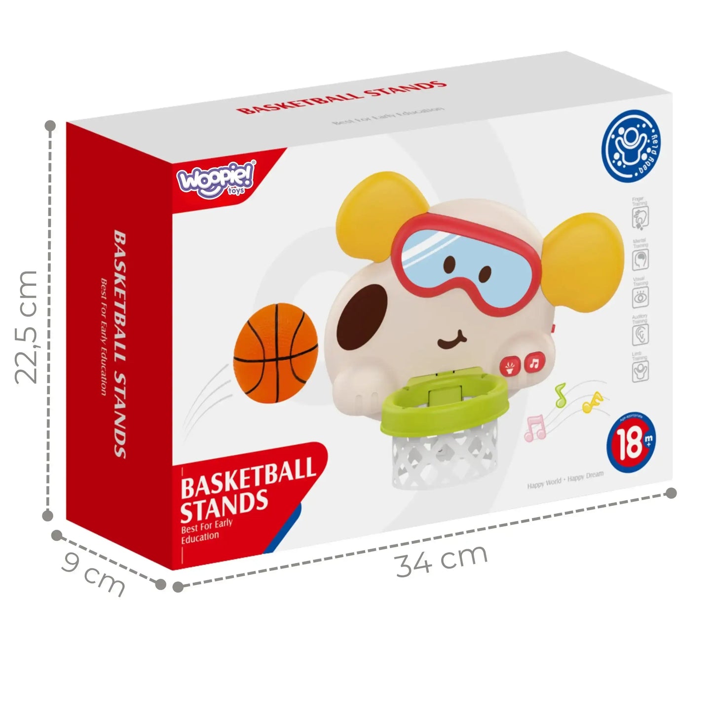 5-WOOPIE BABY Interaktywny Kosz Do Koszykówki Piesek Dla Dzieci-5