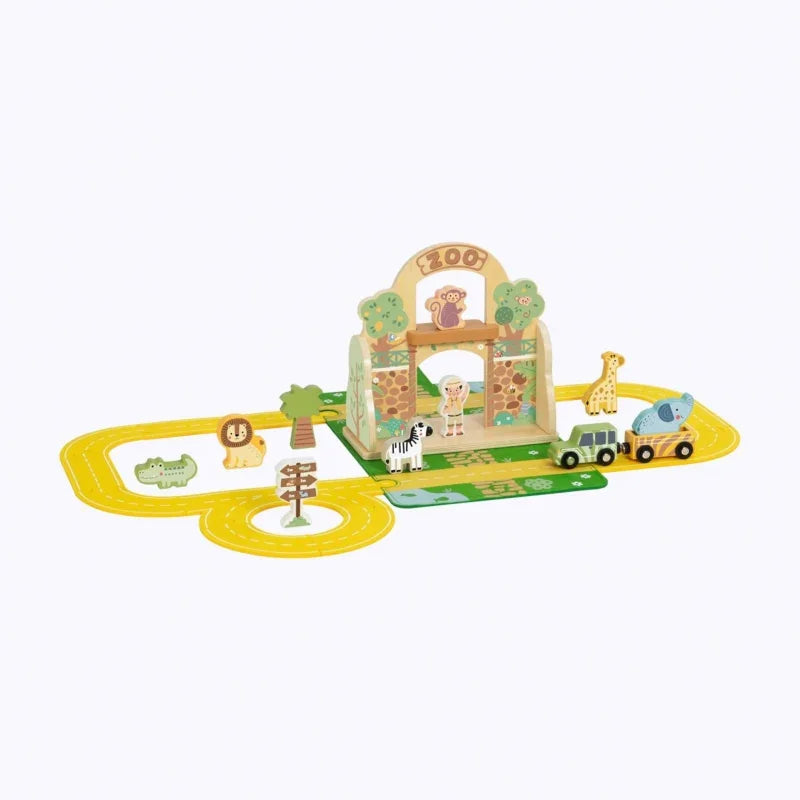 5-TOOKY TOY Zestaw Mini ZOO Przenośny Zestaw Torba Zwierzęta-5