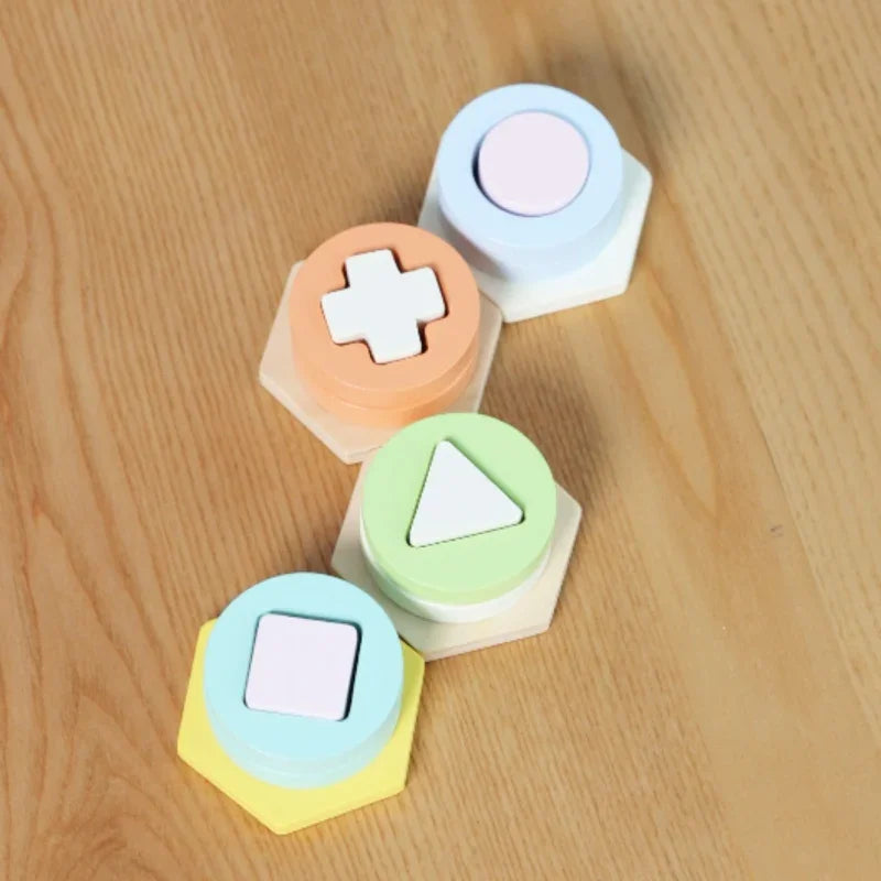 CLASSIC WORLD Sorter Montessori Kształtów i Kolorów Układanka Wieża - zabawki-dla-dziewczynki
