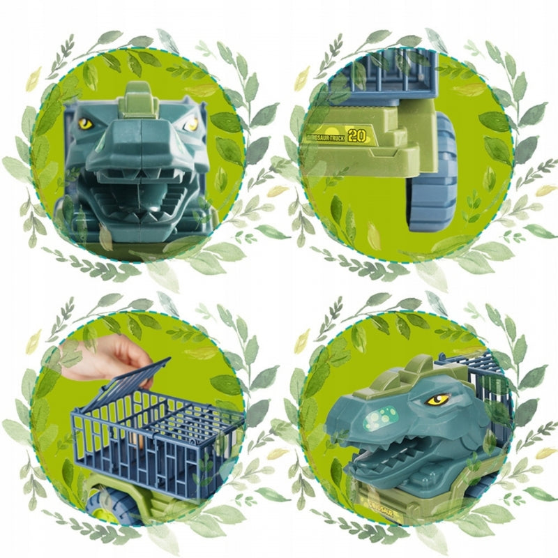 7-WOOPIE Ciężarówka Dinozaur Transporter Figurki-7