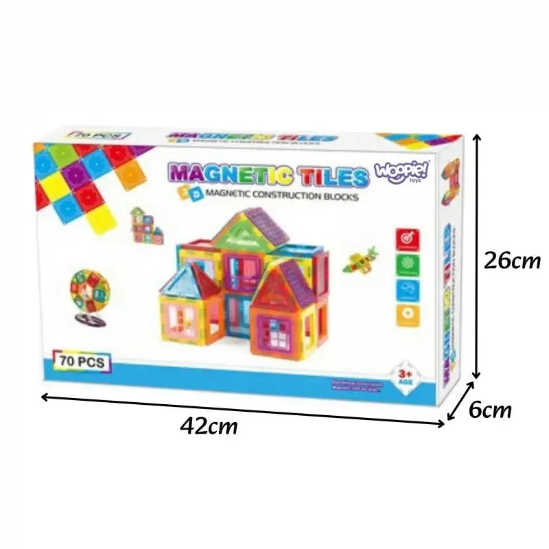 WOOPIE Klocki Magnetyczne 3D Edukacyjne Panele Dla Dzieci - zabawki-dla-dziewczynki