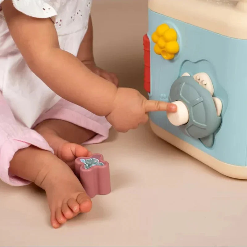 SMOBY Little Sensoryczna Kostka Aktywności dla Dzieci Sorter Labirynt 13w1 - zabawki-dla-dziewczynki