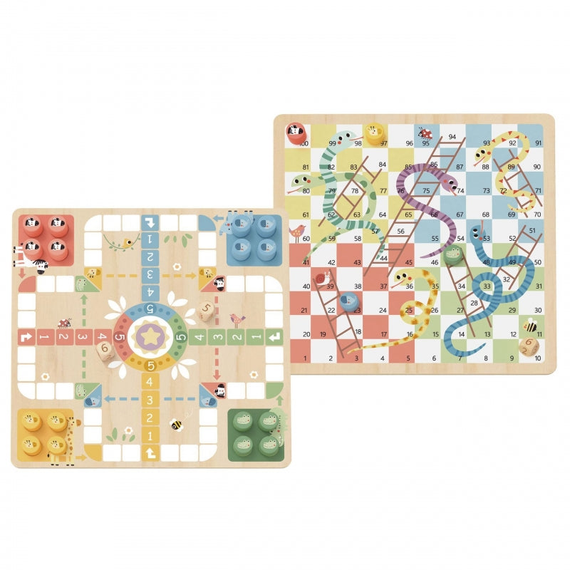WOOPIE GREEN Gry Planszowe Logiczne 2w1 Ludo Chińczyk + Uwolnij Zwierzątka - zabawki-dla-dziewczynki