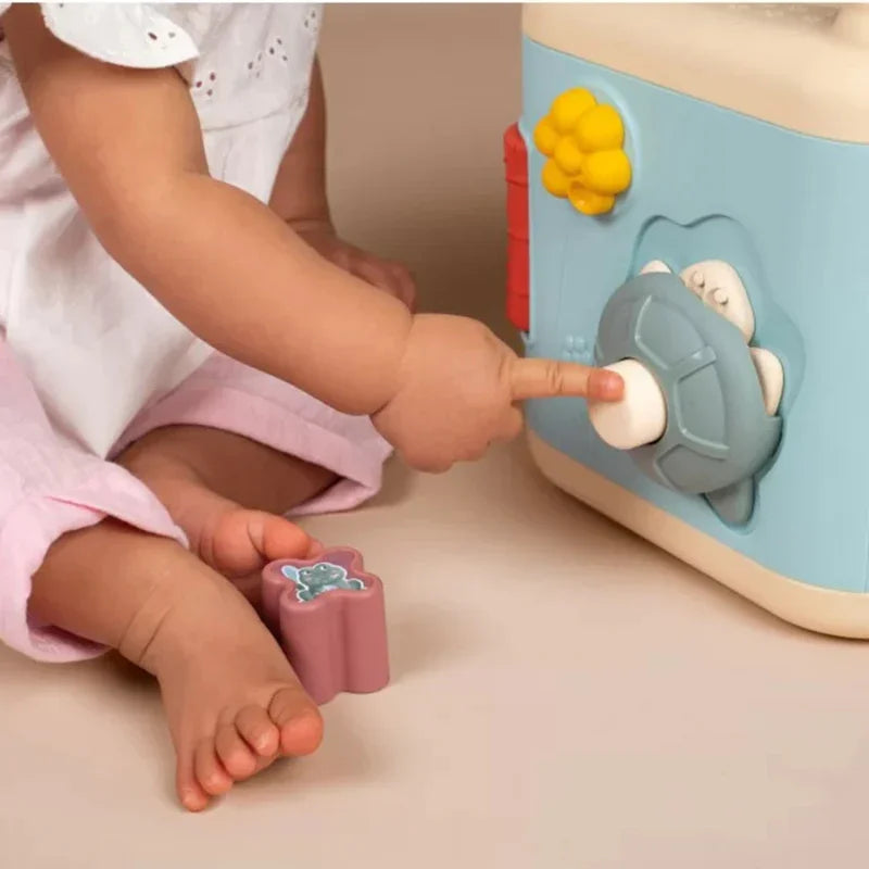 SMOBY Little Sensoryczna Kostka Aktywności dla Dzieci Sorter Labirynt 13w1 - zabawki-dla-dziewczynki