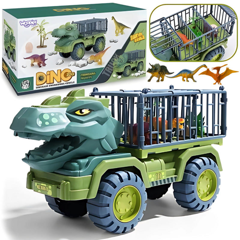 1-WOOPIE Ciężarówka Dinozaur Transporter Figurki-1