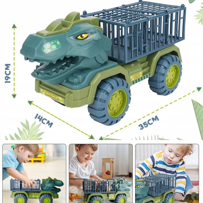 10-WOOPIE Ciężarówka Dinozaur Transporter Figurki-10