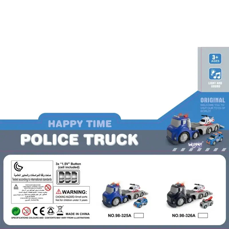 WOOPIE City Truck laweta policyjna zabawka dla dzieci - zabawki-dla-dziewczynki
