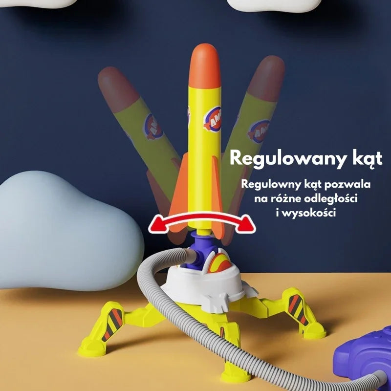 WOOPIE Podwójna Wyrzutnia Rakiet Piankowych 6 szt. - zabawki-dla-dziewczynki