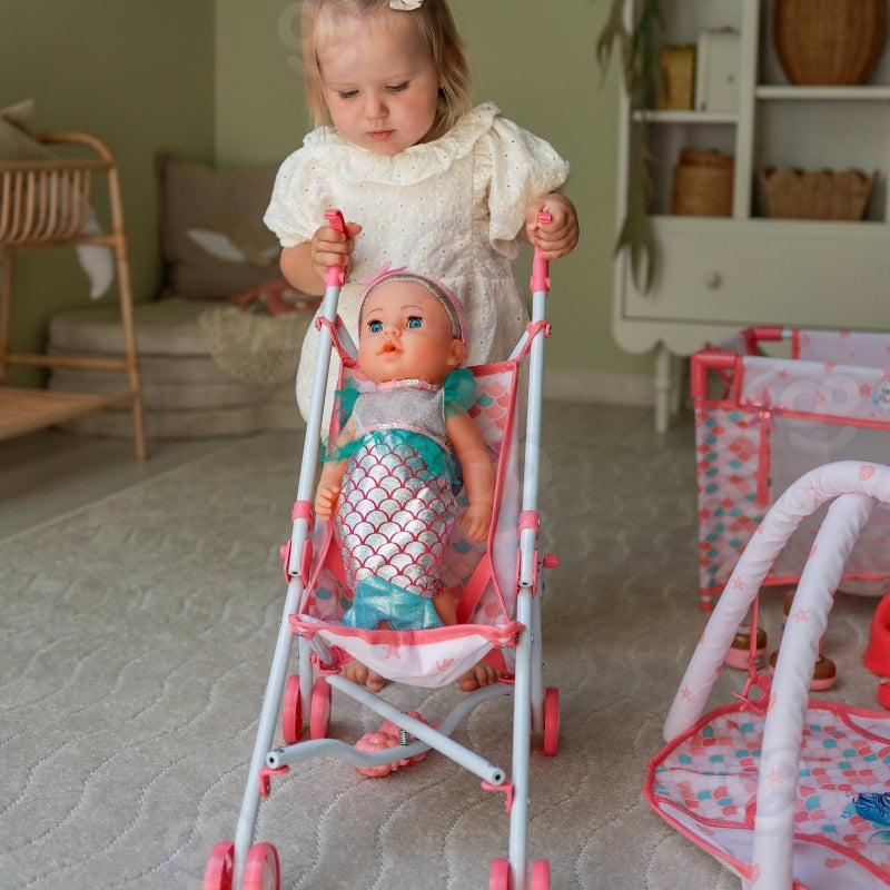 5-WOOPIE ROYAL Lalka Bobas 36 cm Syrenka Interaktywna Zestaw XXL Opiekunka 18w1-5
