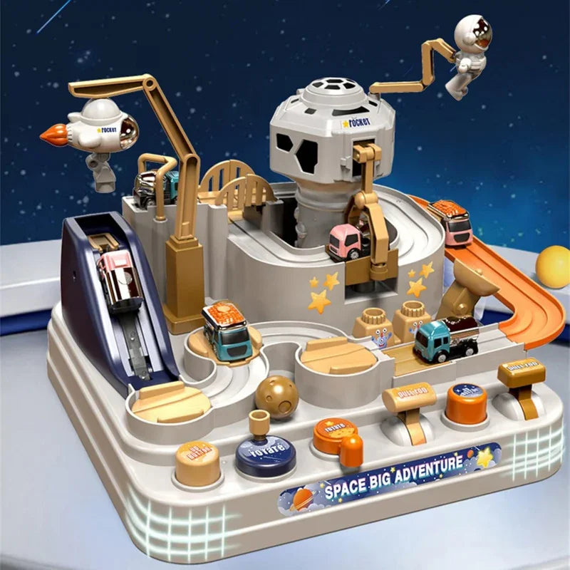 WOOPIE Interaktywny Tor Przeszkód Samochodowy " Kosmiczna Przygoda Astronauty" - zabawki-dla-dziewczynki