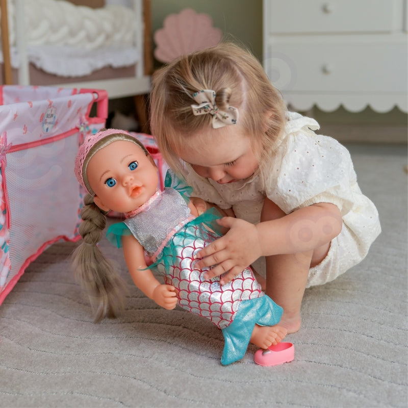 4-WOOPIE ROYAL Lalka Bobas 36 cm Syrenka Interaktywna Zestaw XXL Opiekunka 18w1-4