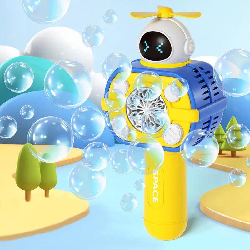 WOOPIE Maszyna Astronauta do Robienia Baniek Mydlanych Żółty - zabawki-dla-dziewczynki