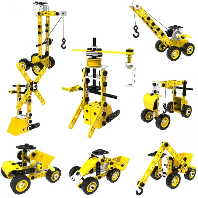 WOOPIE Pojazdy Zestaw Konstrukcyjny 8w1 Klocki STEAM - zabawki-dla-dziewczynki