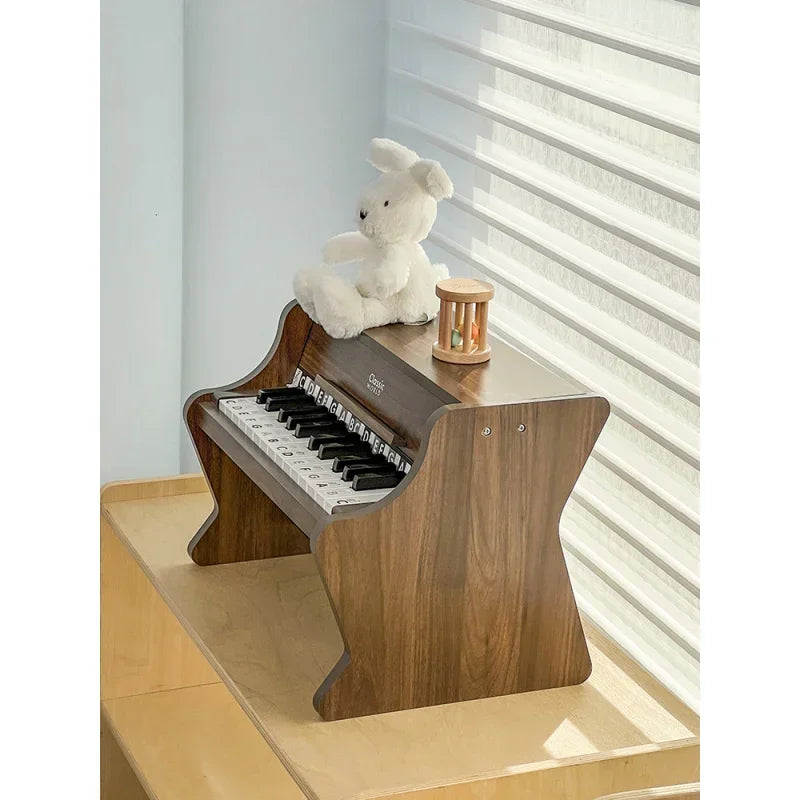 Drewniane pianino CLASSIC WORLD dla dzieci edukacyjne - zabawki-dla-dziewczynki